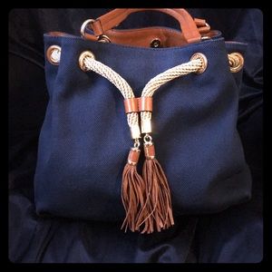 Michael Kors nautical navy purse